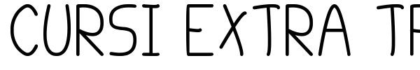 Cursi Extra TFB font preview